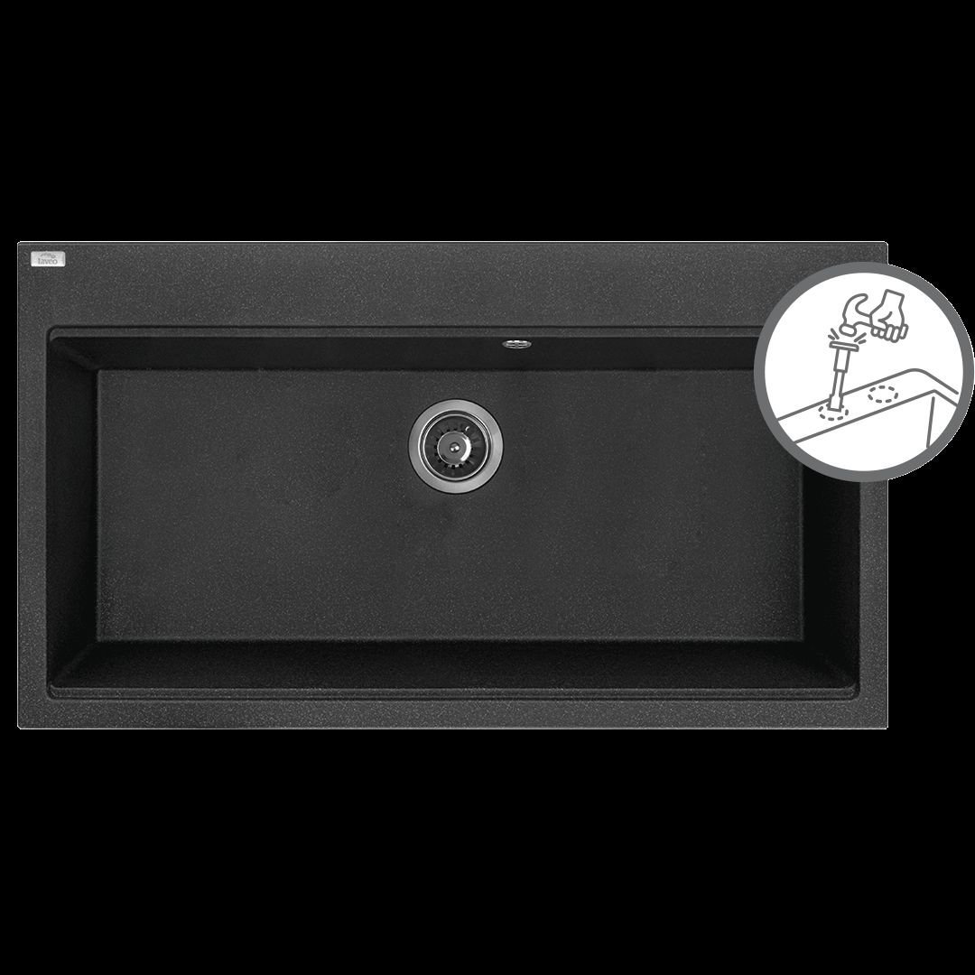 Zlewozmywak Laveo LAVEO Tau - zlewozmywak 1-komorowy