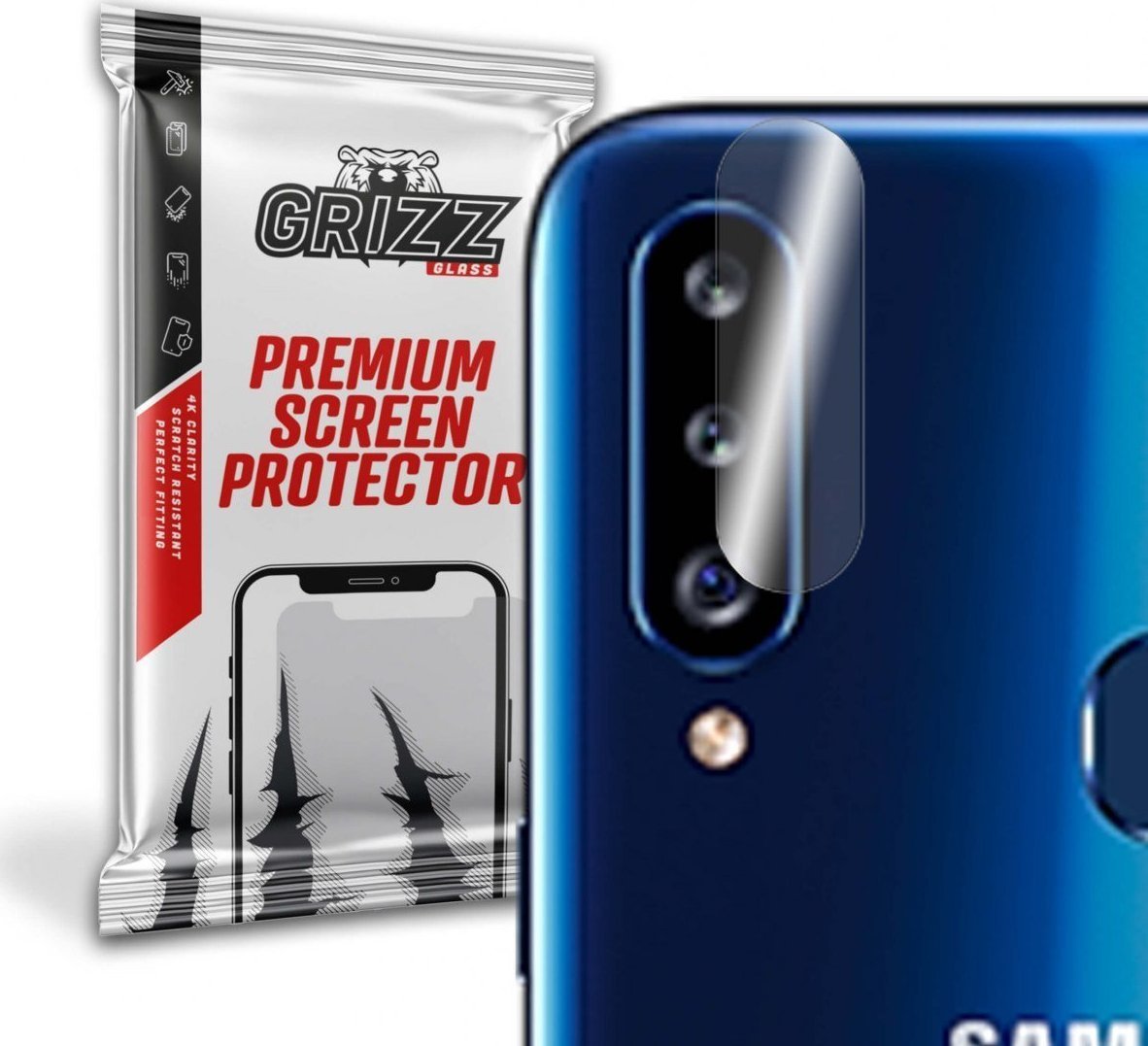 GrizzGlass Szkło hybrydowe na aparat Grizz Samsung Galaxy A20s