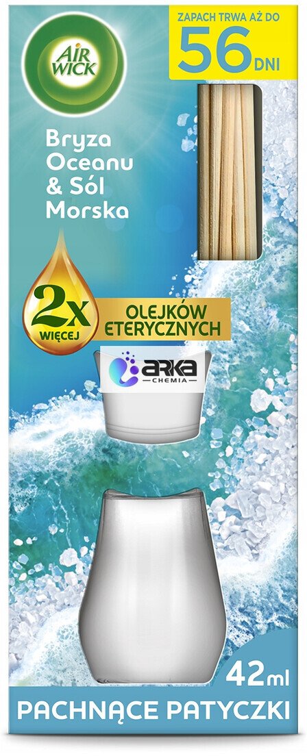 Air Wick Patyczki Zapachowe Bryza Oceanu & Sól Morska 42ml