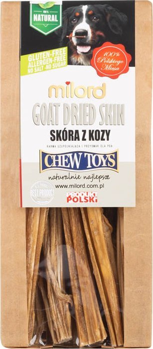 Milord suszona skóra kozia gryzak dla psa 150 g