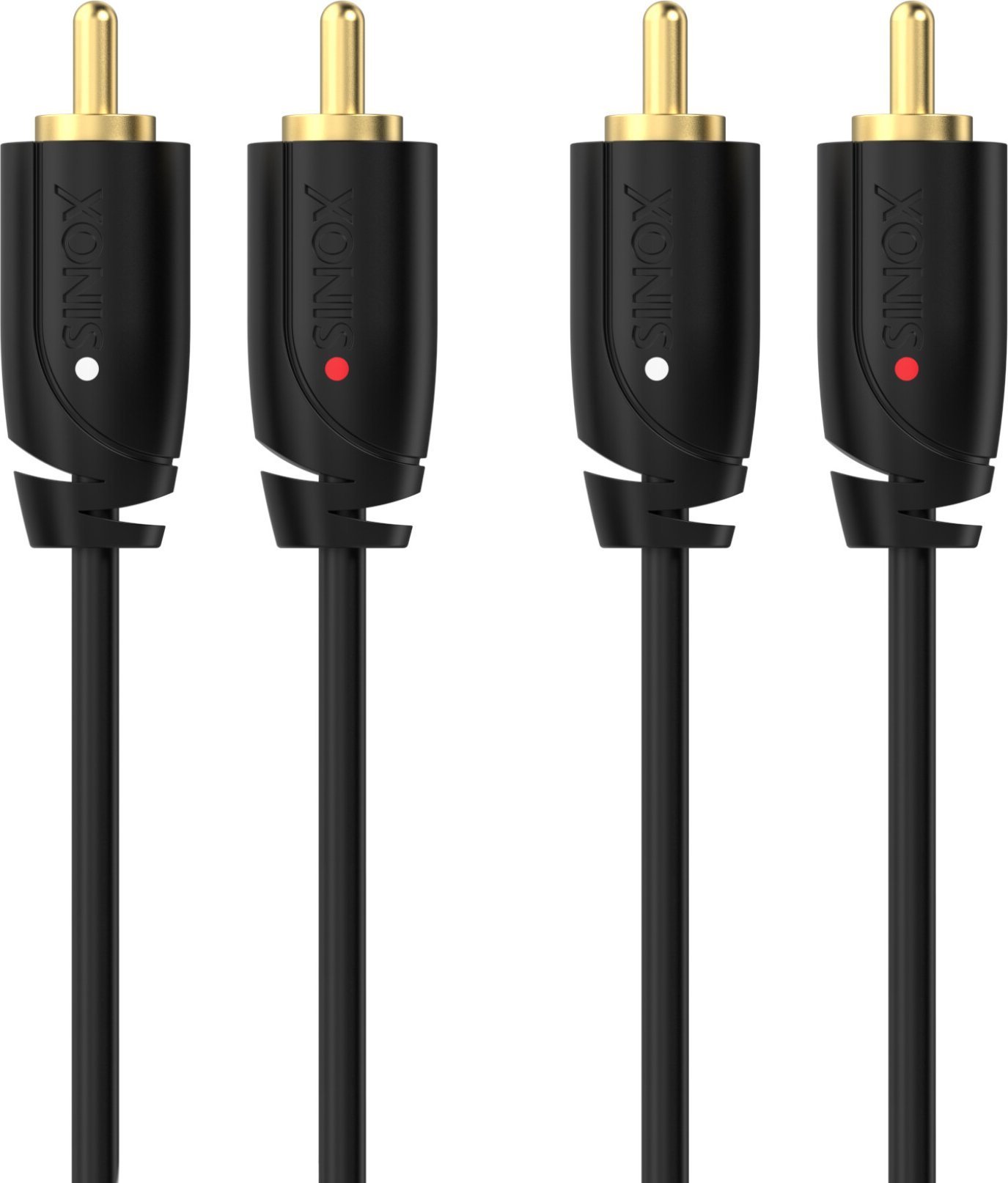 Kabel Sinox Sinox PRO Phono kabel. 1m. Sort