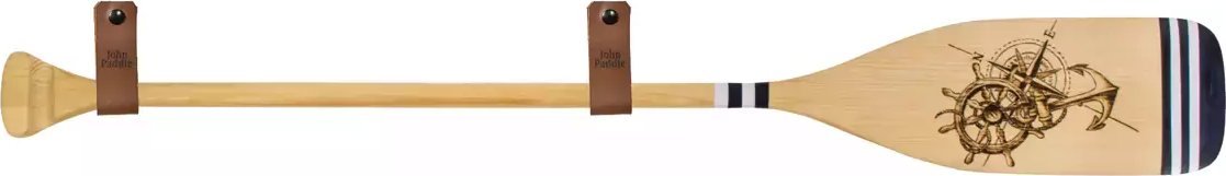 John Paddle Pagaj John Paddle Beavertail Ozdoba Wypalany 110 cm WZ2 ze skórzanymi poziomymi zawieszkami 110 cm