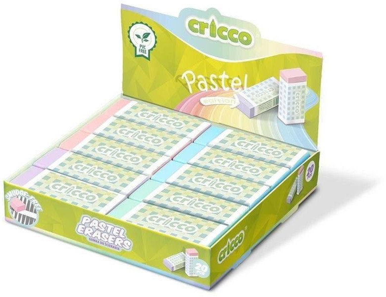 Gumka do ścierania pastel (20st) CRICCO