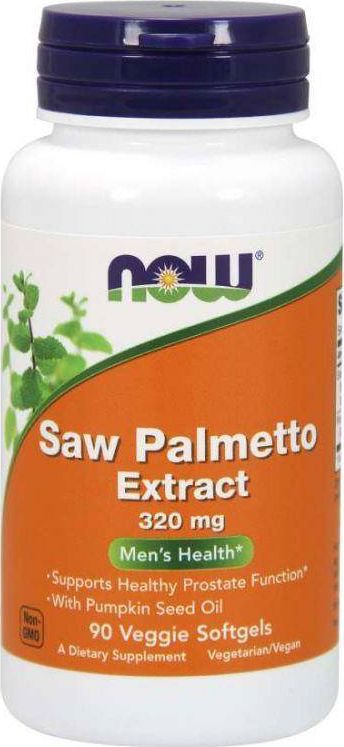 NOW Foods NOW Foods - Saw Palmetto z Olejem z Pestek Dyni, 320mg, 90 vkaps