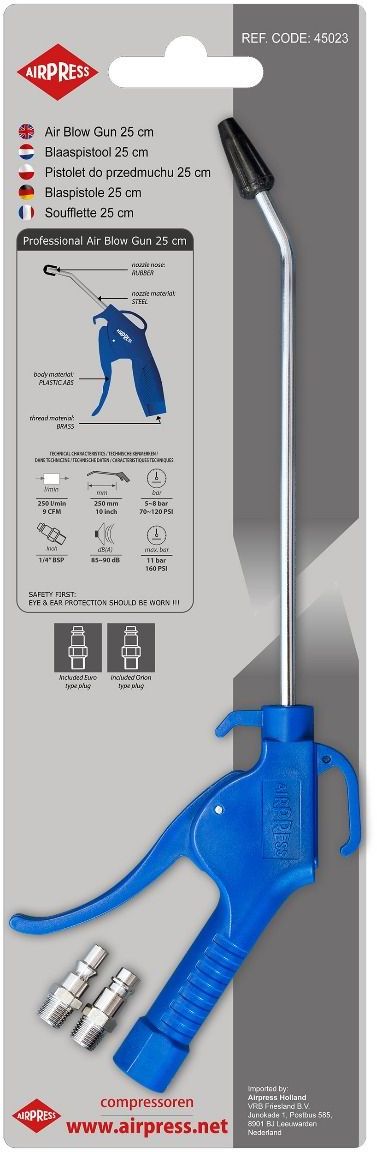 Airpress Pistolet do przedmuchiwania z długą dyszą (45023)