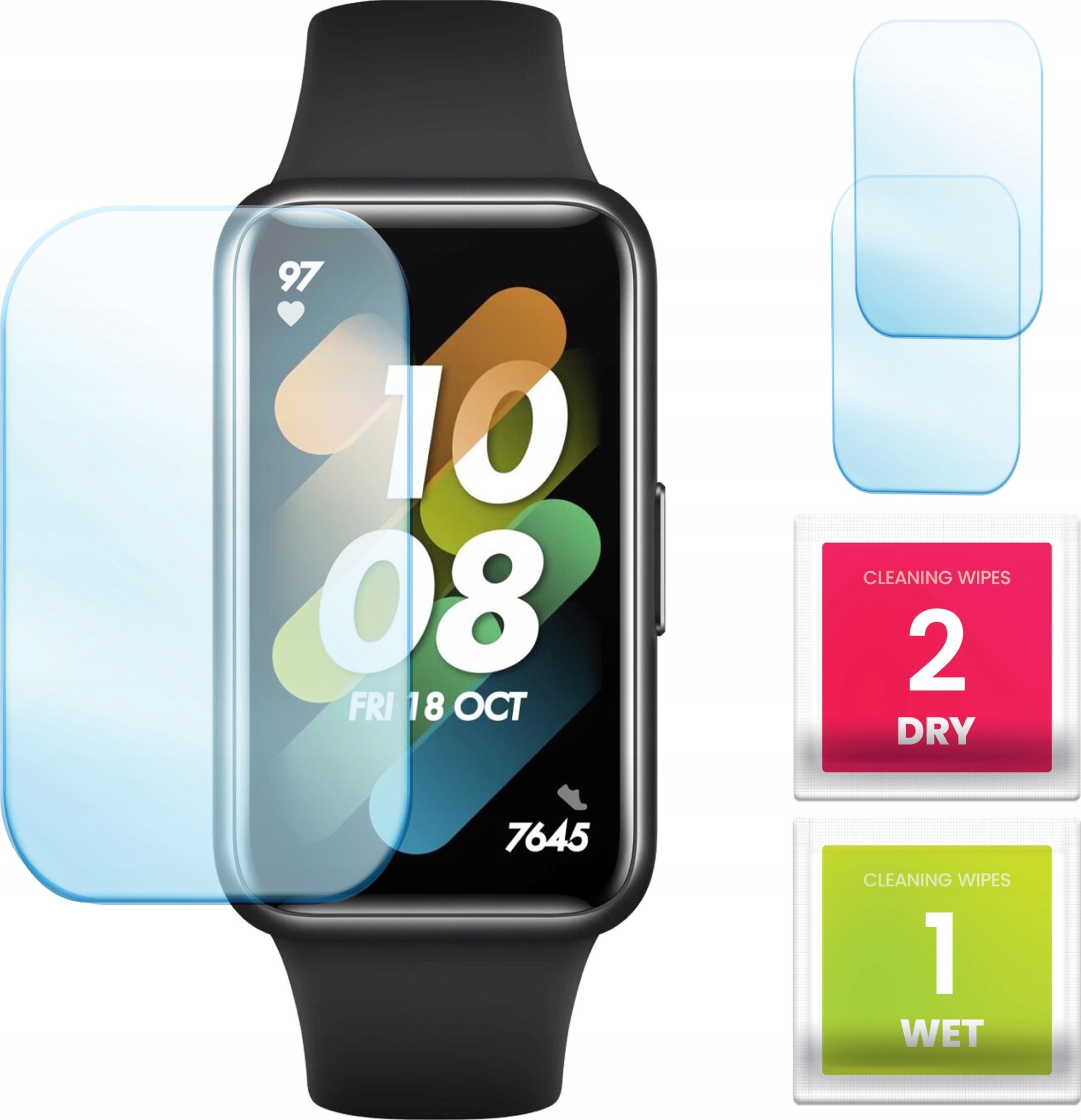 Hello Case 2-PAK Szkło Hybrydowe do Huawei Band 7 (Szybka, Szkiełko, Ochronne)