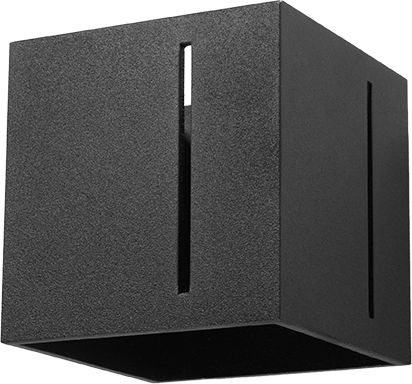 Kinkiet Lumes Czarny minimalistyczny kinkiet kostka - EX525-Pixan
