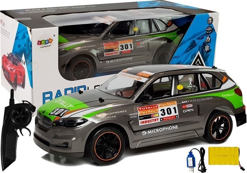 Lean Sport Auto Zdalnie Sterowane 1:10 2.4G Szare
