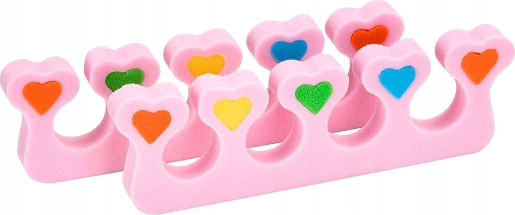 Activeshop Separatory piankowe do pedicure 2 szt. serduszka