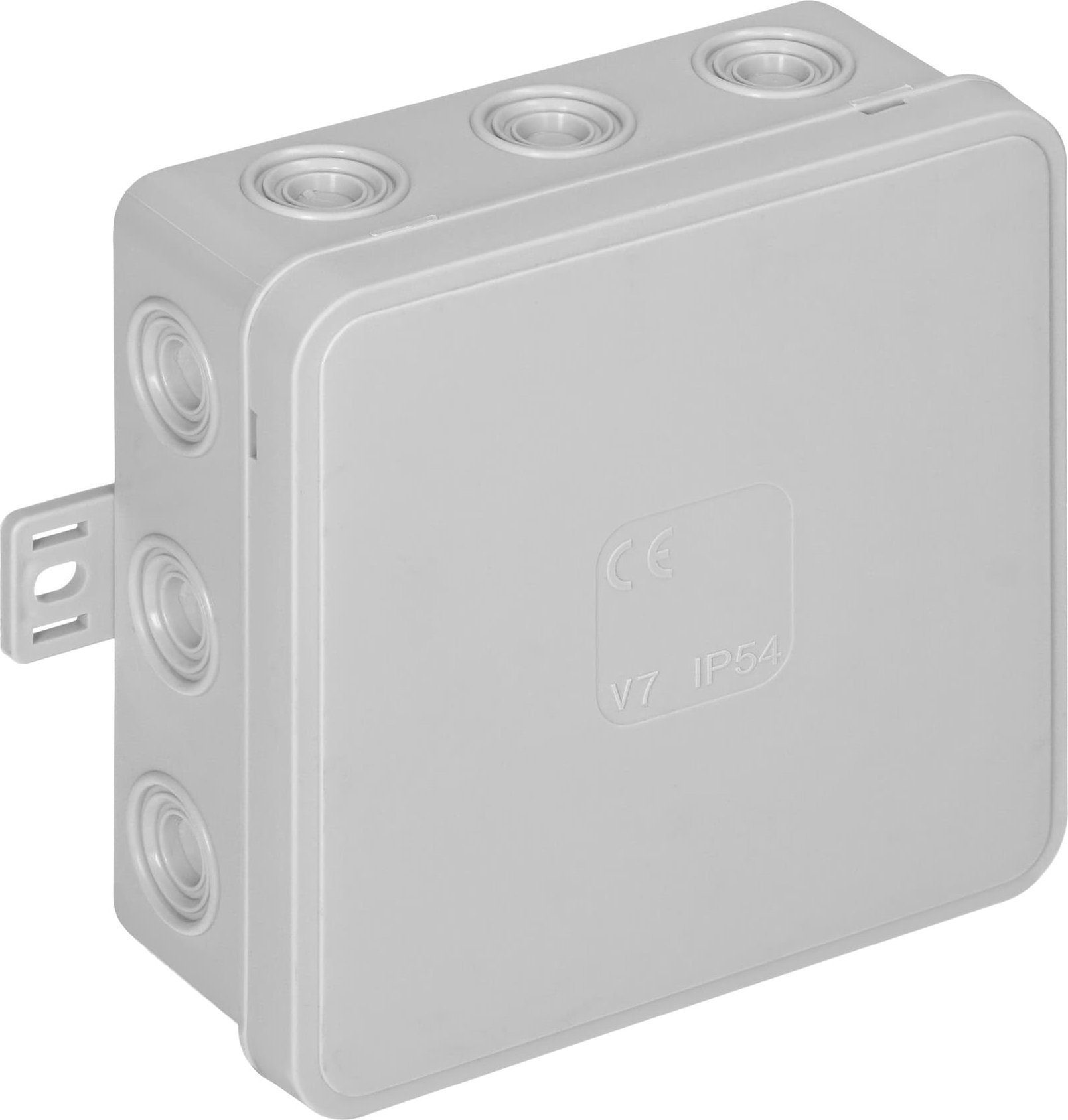 Orno Puszka n/t CLICK, IP54, 12 przepustów, 100x100x41mm, szara,OR-JB-13804/G