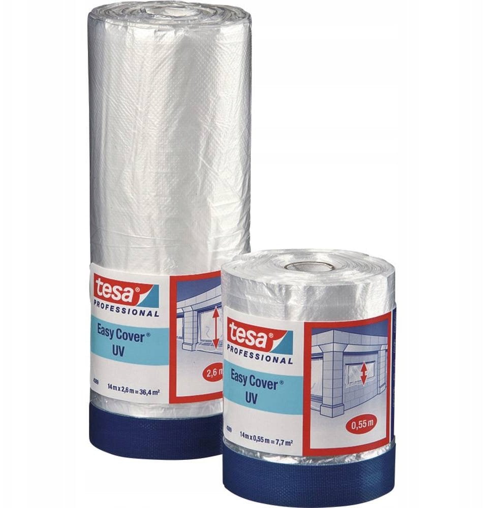 FOLIA OCHRONNA Z TAŚMĄ EASY-COVER/UV/14X550 TESA