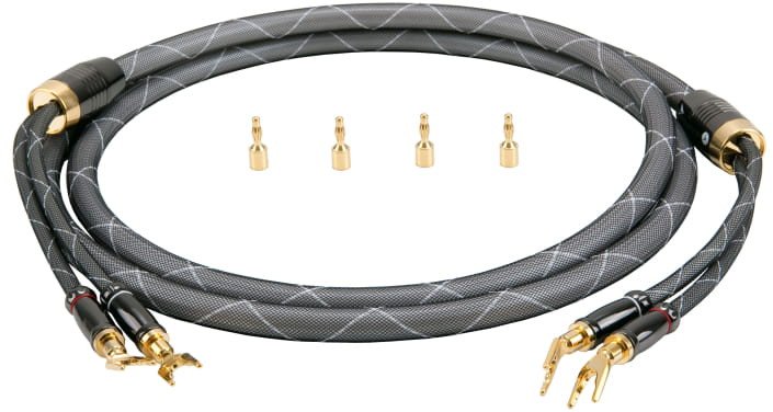 Kabel Quistcable HIGH END LSC 2,5A - 2,5M QUIST CABLE kabel głośnikowy /2 SPADE+ 2 BANANA/