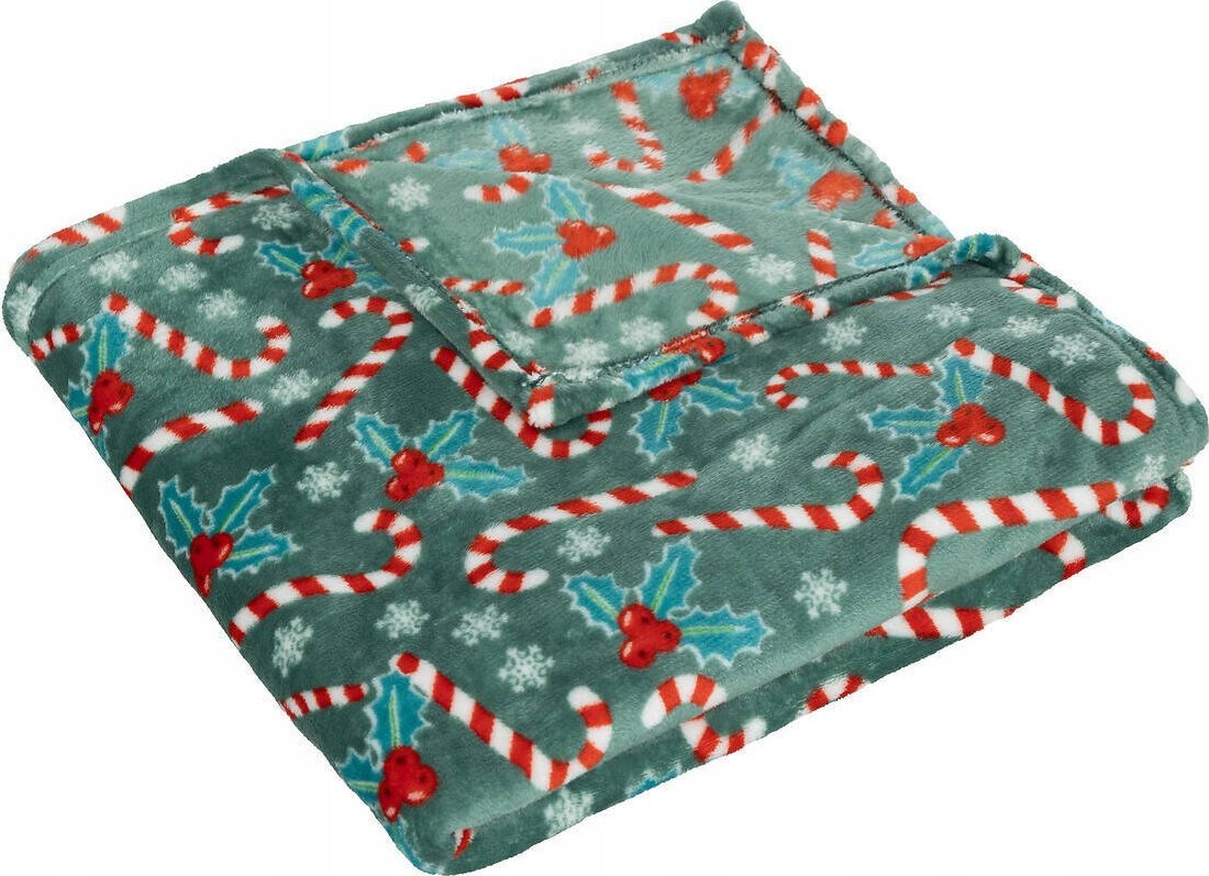 Atmosphera Koc polarowy ze świątecznym wzorem, 130 x 180 cm
