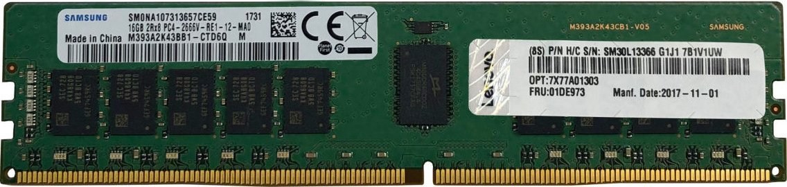 ThinkSystem 16GB TruDDR4 3200 MHz (2Rx8 1.2V) RDIMM