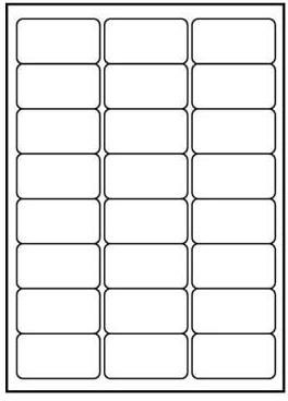 Logo Etykiety A4, matowe, białe, 25 szt.