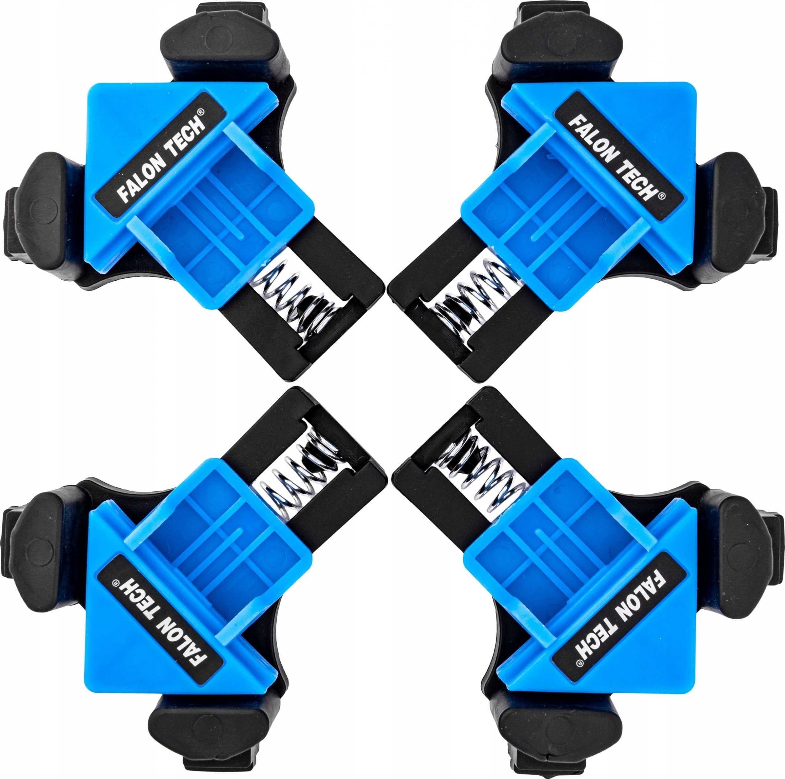 Fixem 4x ZACISKI KĄTOWE NAROŻNE KLIPSY DO DREWNA ZESTAW