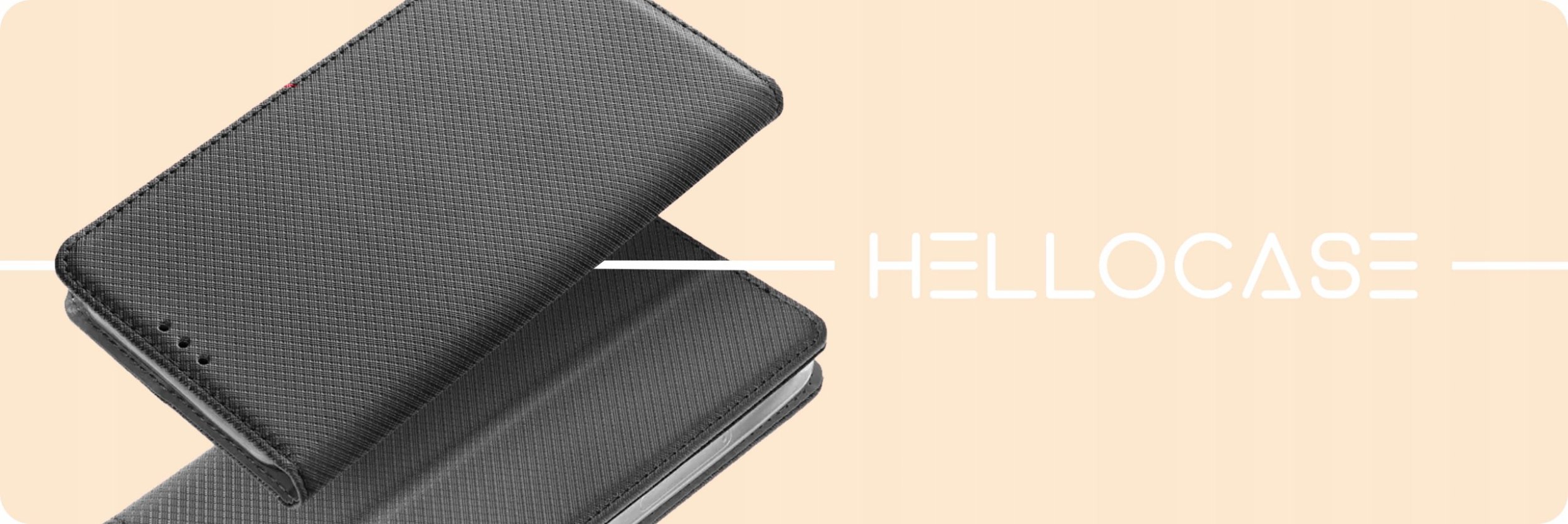 Hello Case ETUI Z KLAPKĄ DO MOTOROLA MOTO G60 CZARNE ZAMYKANE MAGNETYCZNE KABURA FLIP