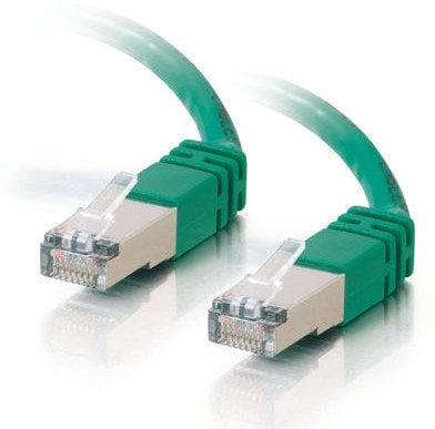 LOGON SSTP Cat5e, 0.5 m, Cat5e, RJ-45, RJ-45, Green
