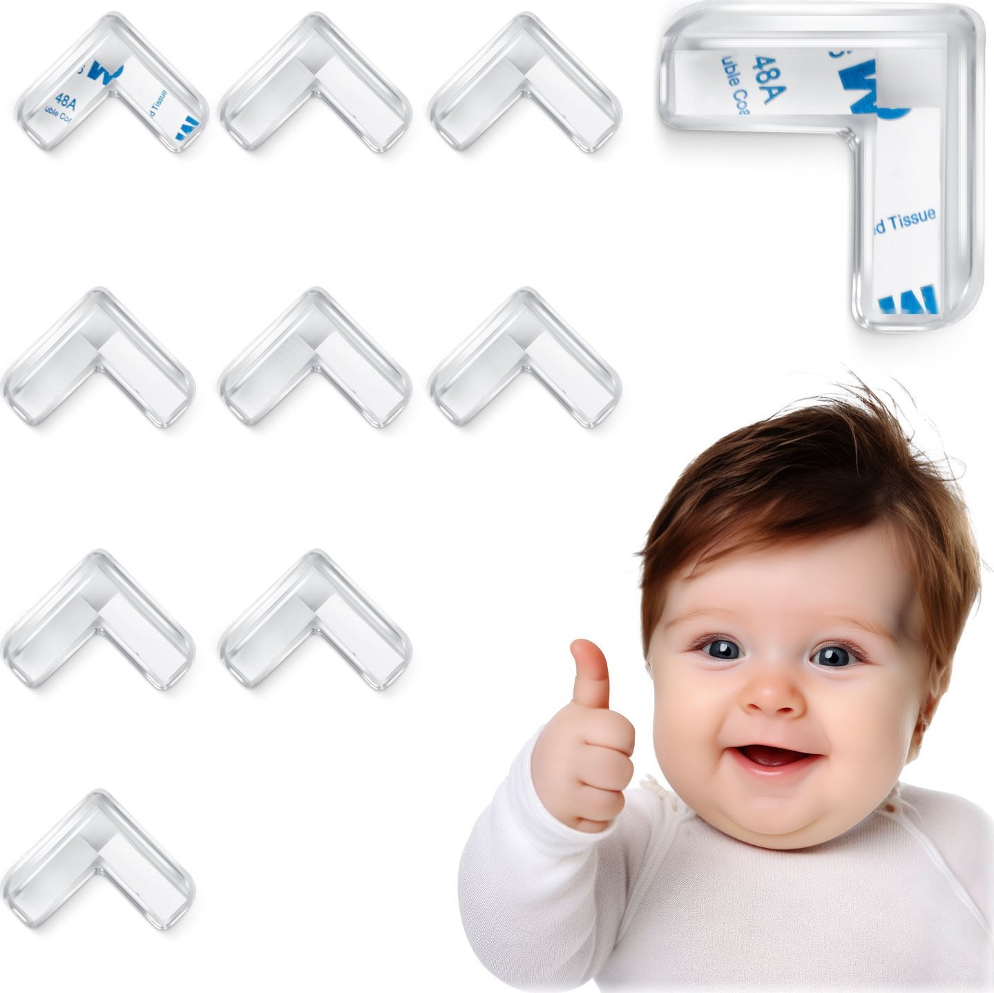 Ricokids Zabezpieczenie na narożniki Ricokids 798400 10 szt przeźroczyste