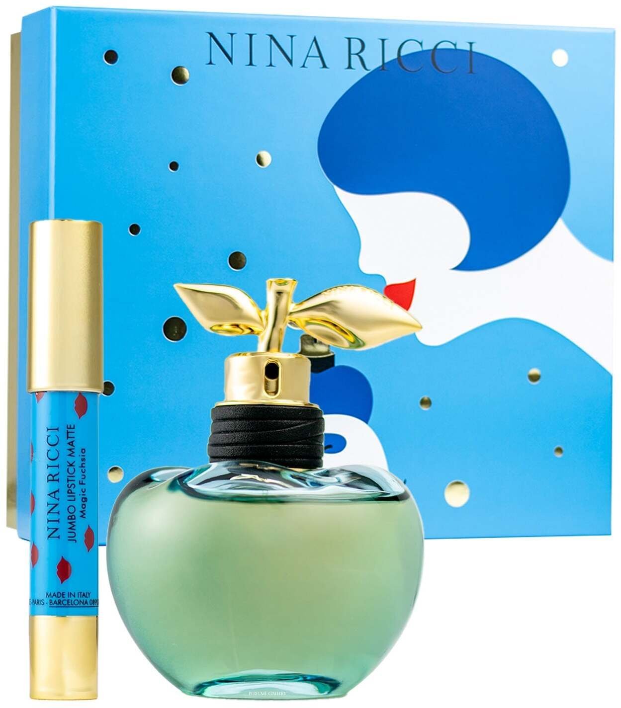 Set Nina Ricci: Luna, Eau De Toilette, For Women, 80 ml + Jumbo, Matte, Cream Lipstick, Fuchsia, 2.5 g For Women