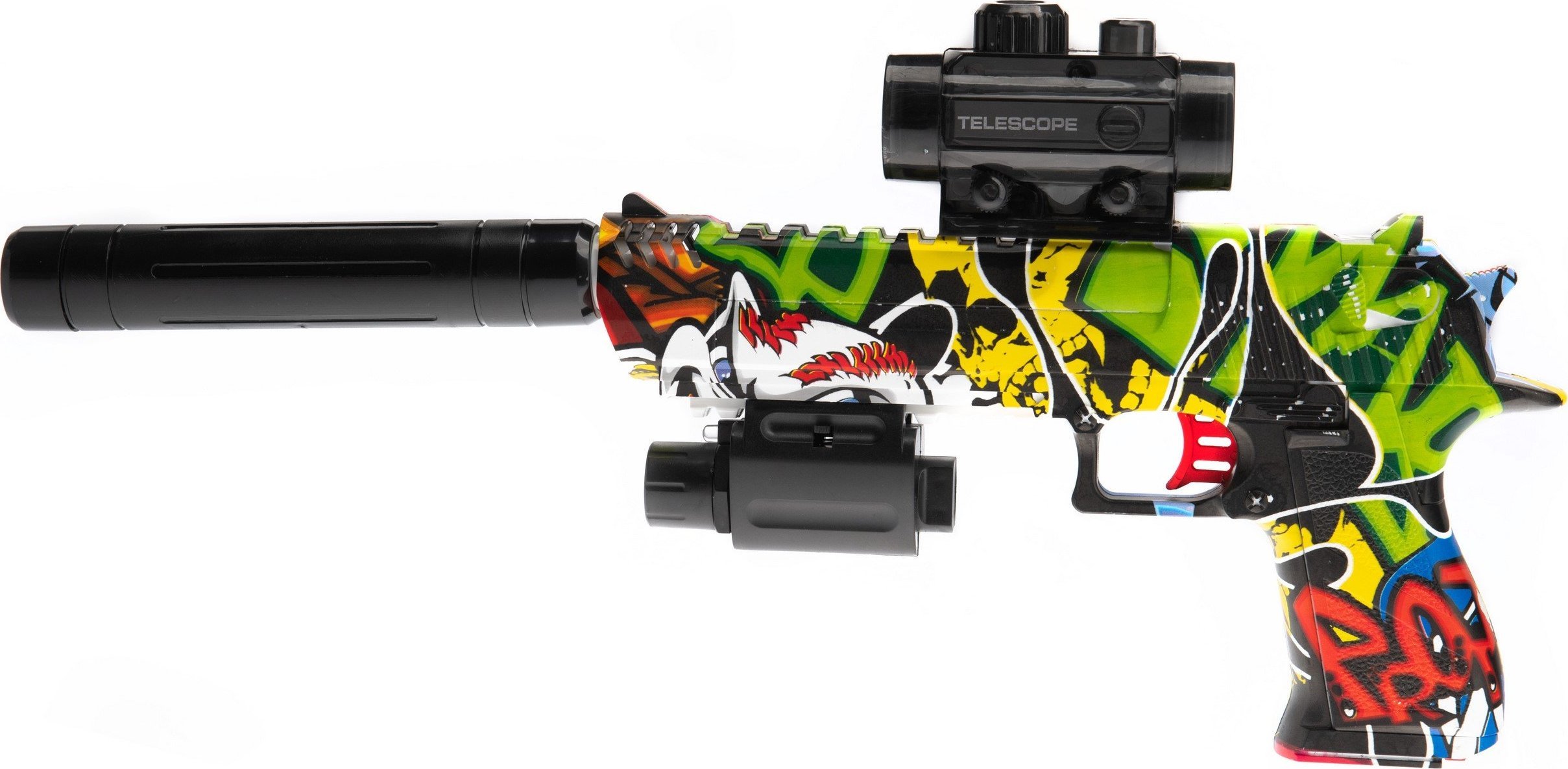 Skleplolki PISTOLET KARABIN AUTOMAT KULKI ŻELOWE laser 40cm