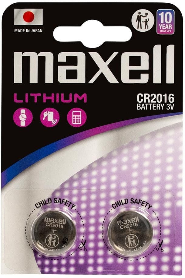 Maxell 12239100 bateria do użytku domowego Jednorazowa bateria CR2016 Lithium-Manganese Dioxide (LiMnO2)