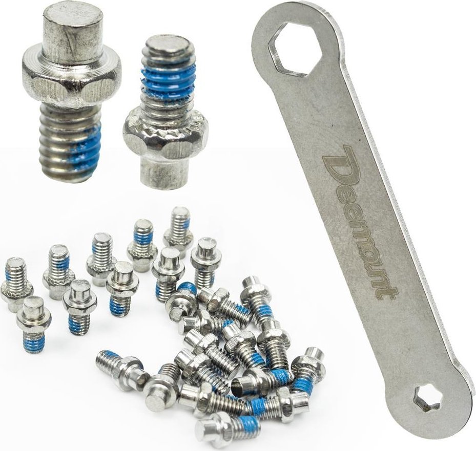 Piny do pedałów platformowych, zestaw - wariant F, M4 x 6 mm