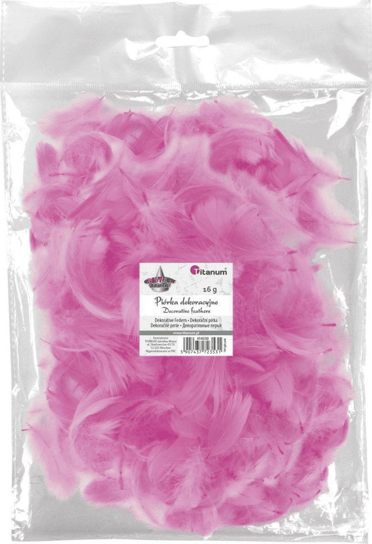 Titanum Piórka puch 16g jasnoróżowe