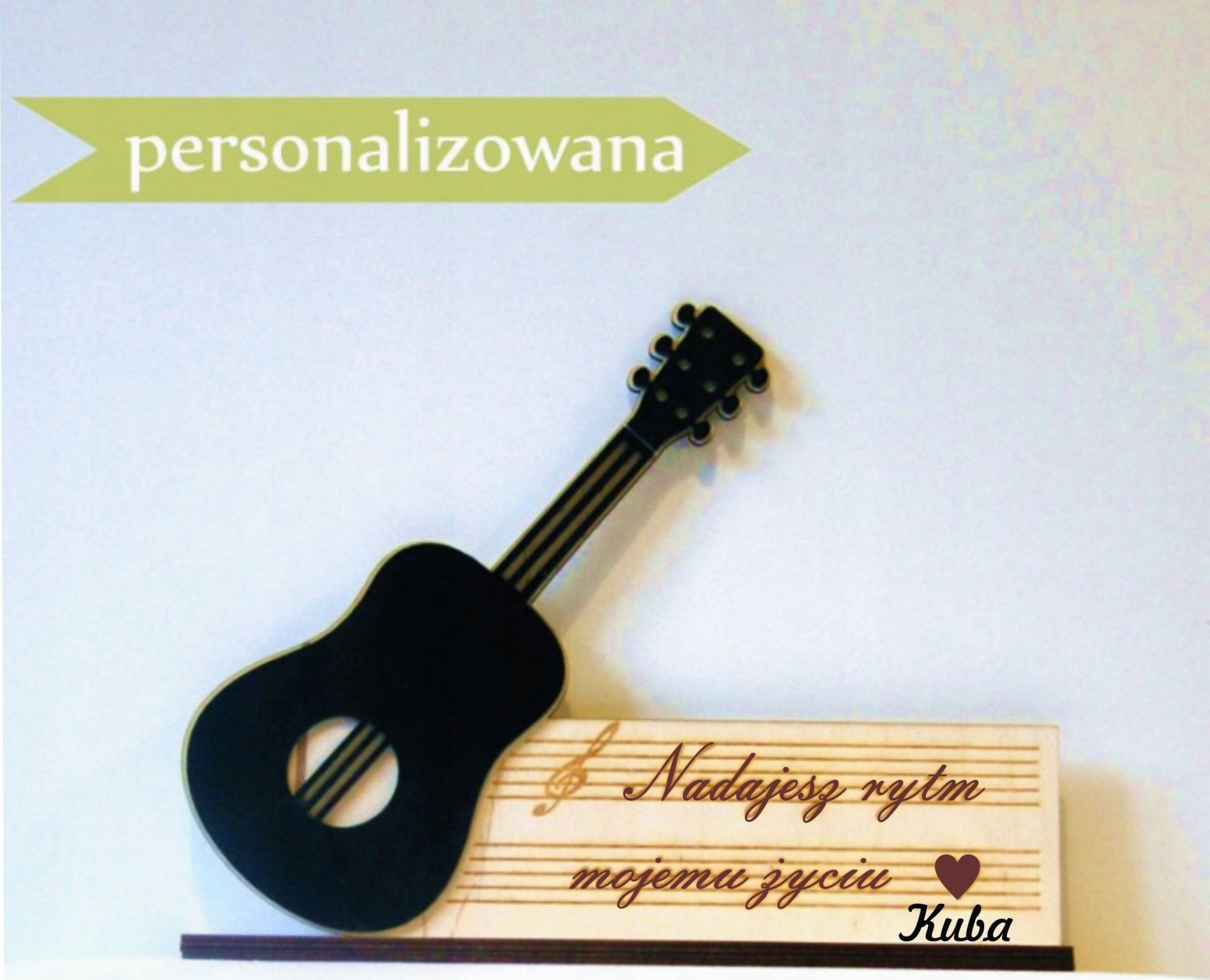 naSciane Pamiątka statuetka gitara z dedykacją na prezent