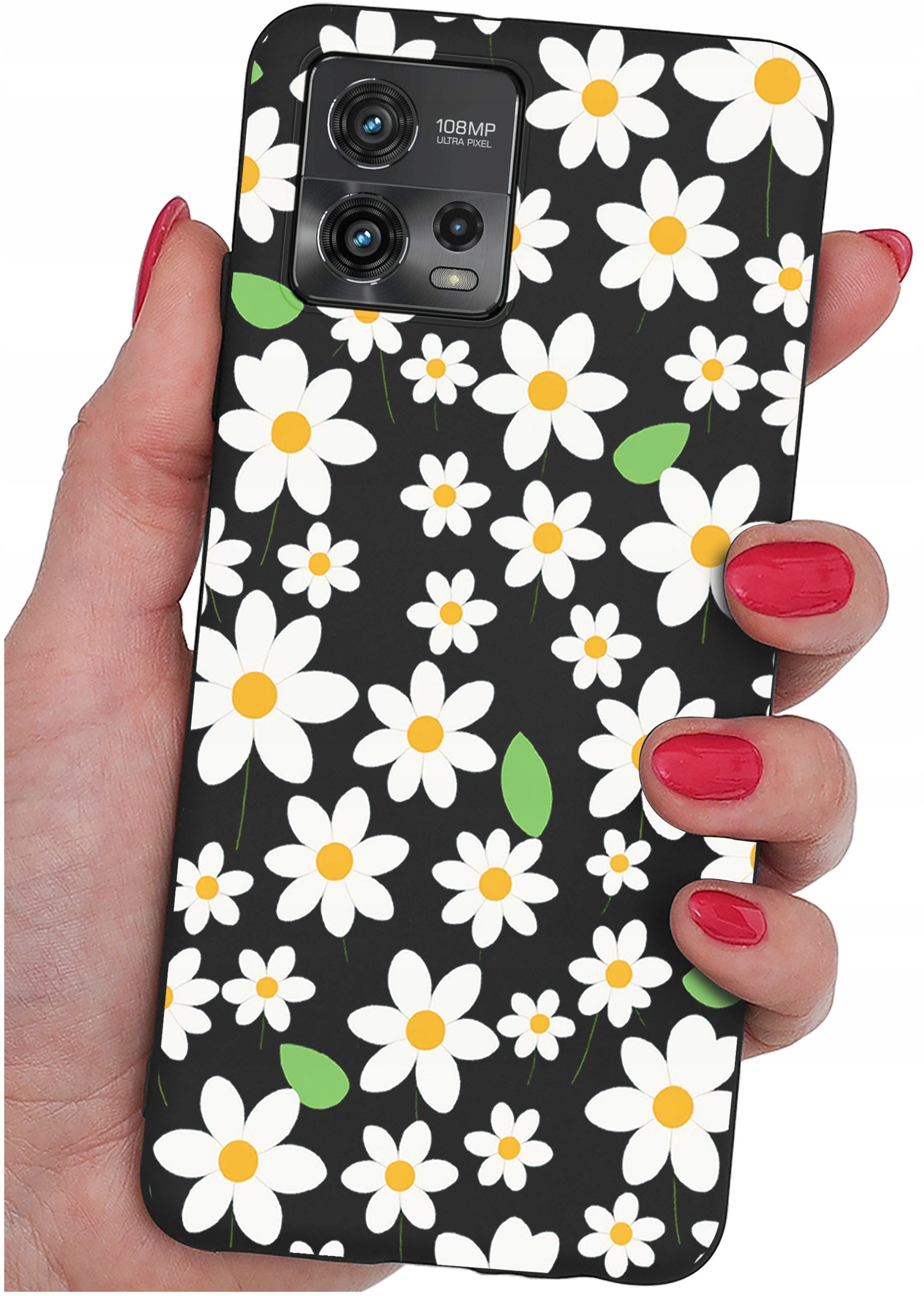 Etui do Motorola Moto G72 WZORY |SILIKONOWE MATT CASE + SZKŁO 9H