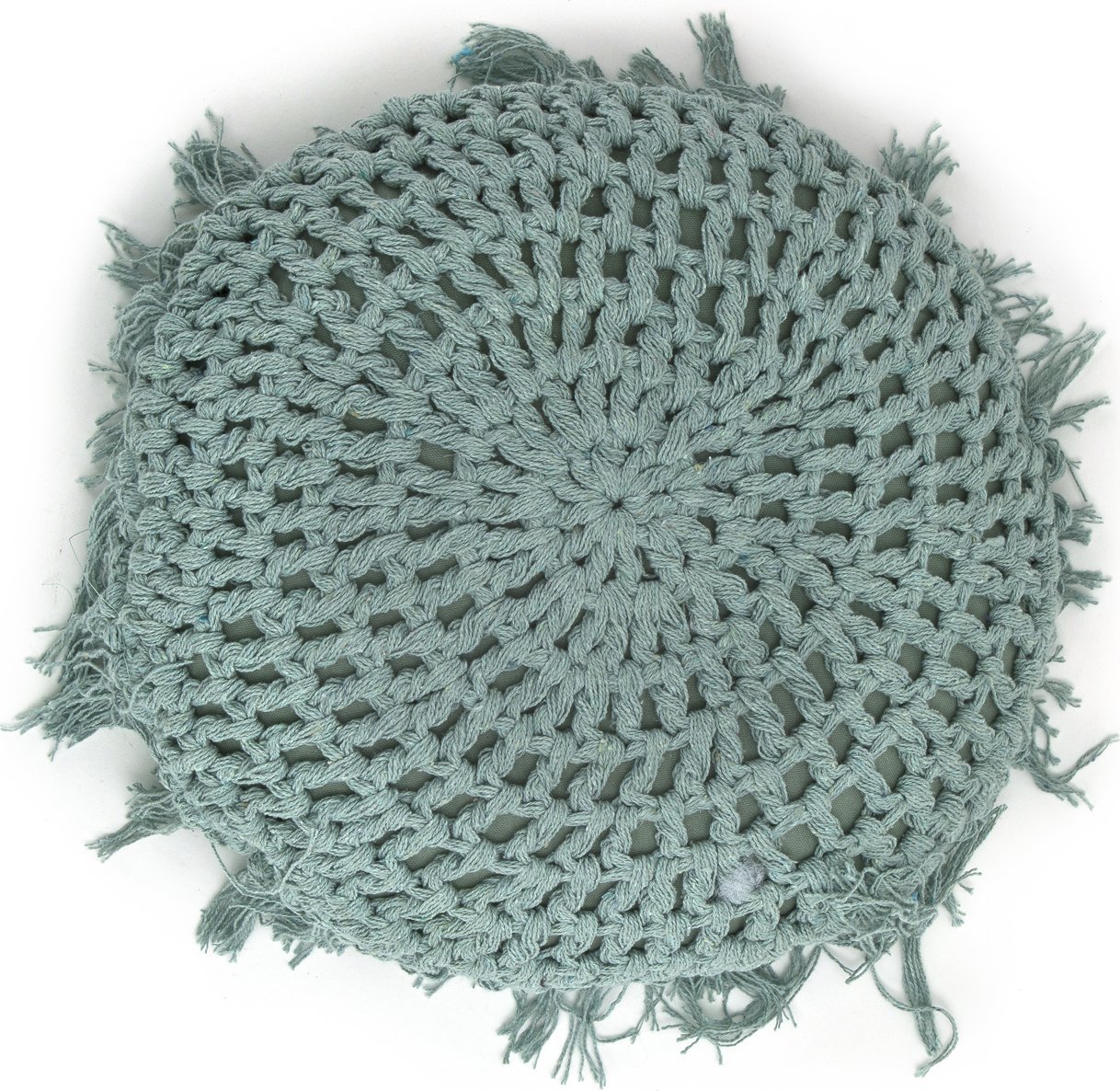 Oltre Poduszka dekoracyjna okrągła 45 cm Tufo Surf Blue