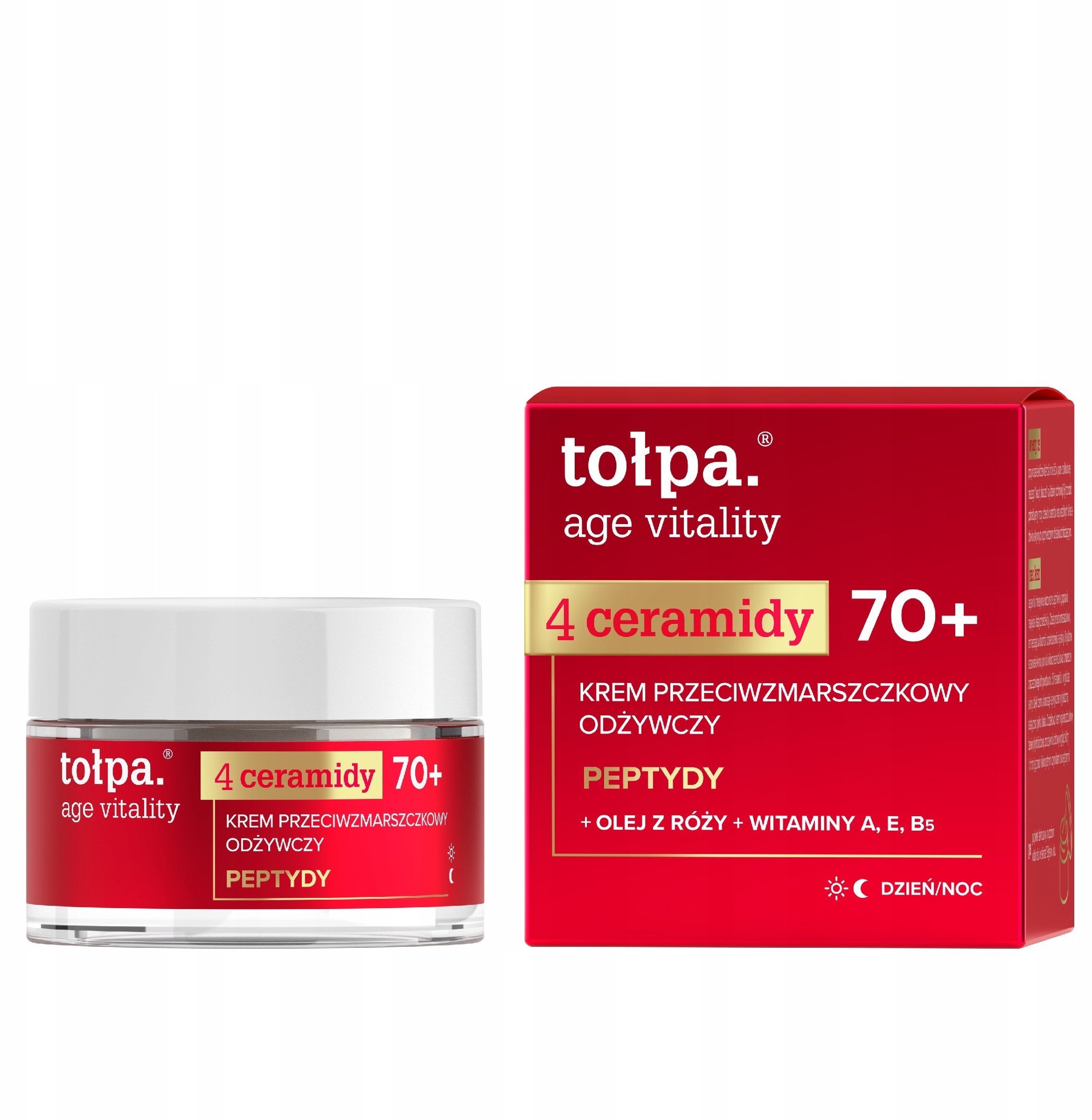TOŁPA Age Vitality Krem przeciwzmarszczkowy odżywczy 70+ 50 ml