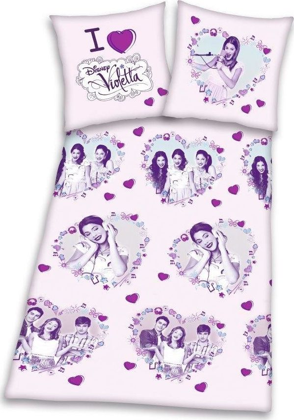 Miss Lucy Pościel dziecięca Miss Lucy Violetta Disney 160 x 200 cm i 70 x 80 cm