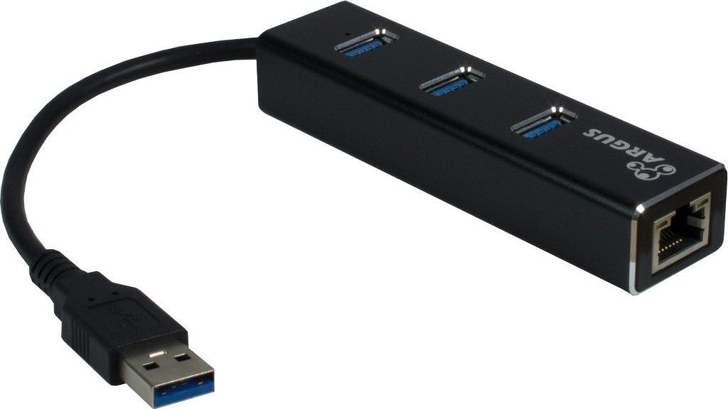 HUB USB Argus Argus 1x RJ-45 + 3x USB-A 3.0 (88885439)