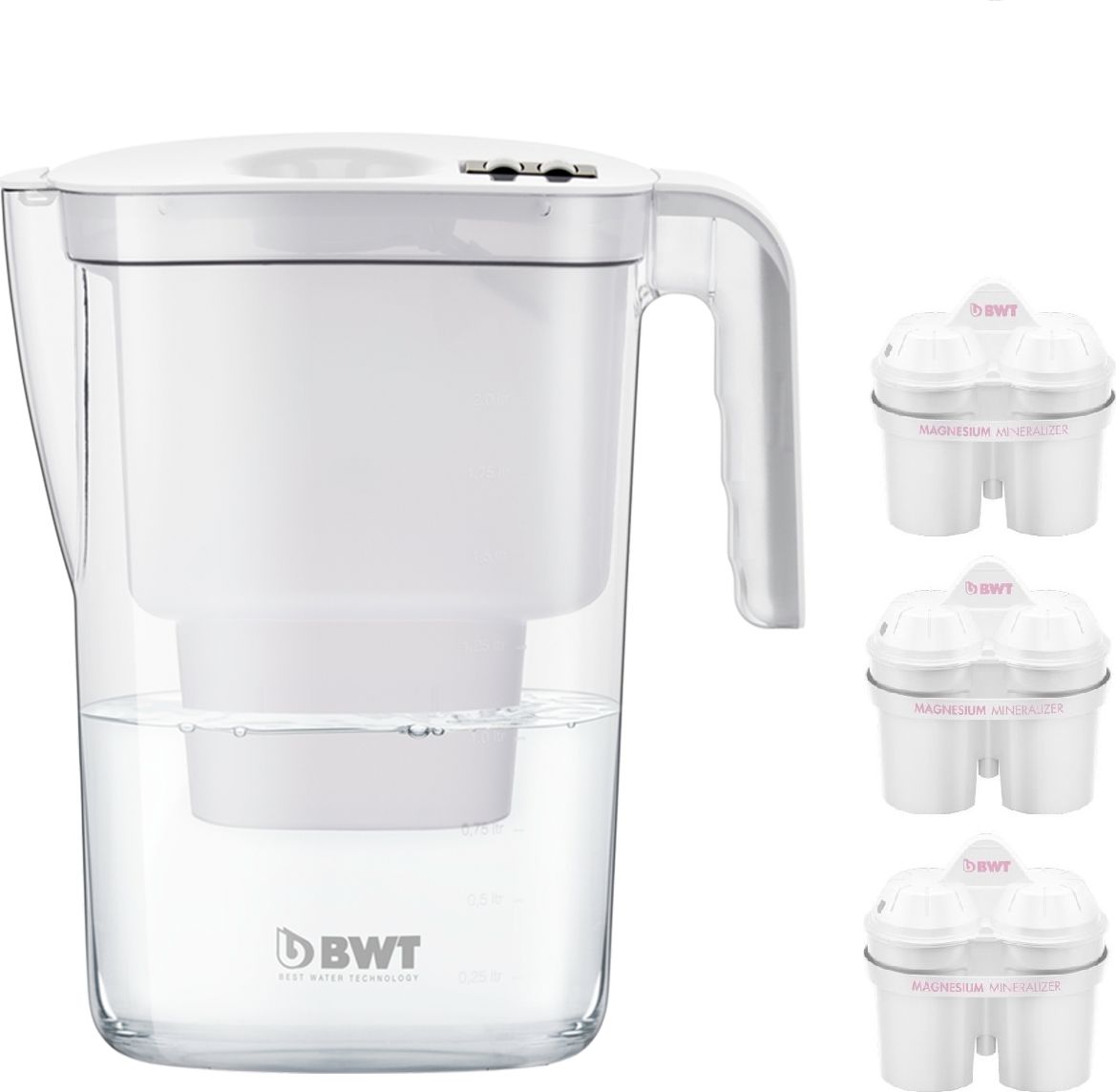 Dzbanek filtrujący BWT Vida biały + 3x wkład