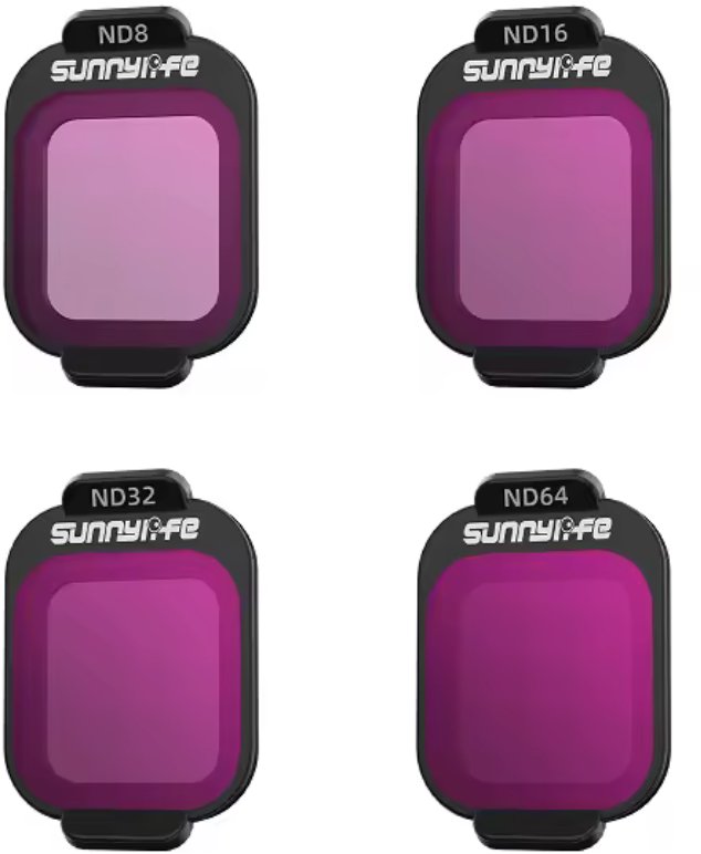 4X FILTR SZARY NATURALNY NEUTRAL-DENSITY ND8 ND16 ND32 ND64 DO DRONA DJI FLIP - ZESTAW Z ETUI