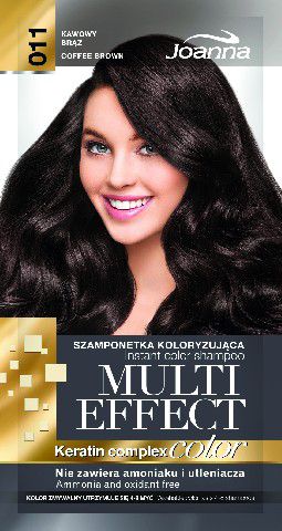 Joanna Multi Effect Color Keratin Complex Szamponetka 11 Kawowy Brąz 35 g