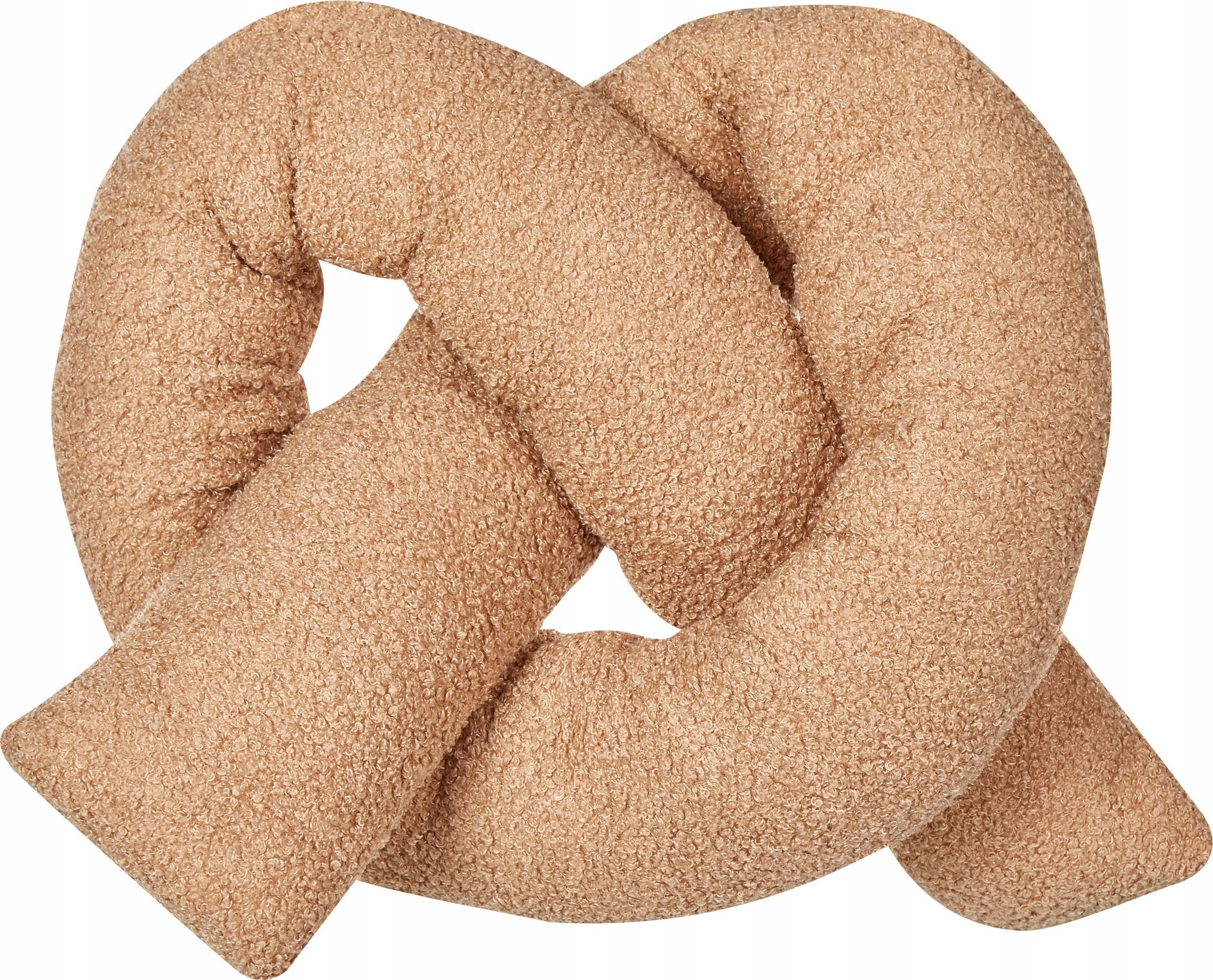 Beliani Poduszka dekoracyjna teddy 172 x 14 cm jasnobrązowa GLADIOLUS