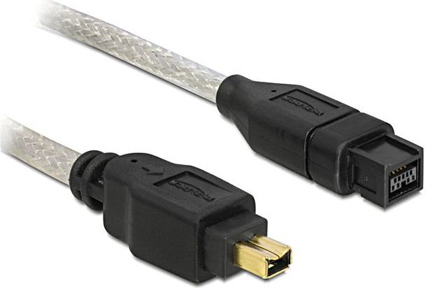 Delock Firewire 9-pin - Firewire 4-pin, 1m, Biały (82588)