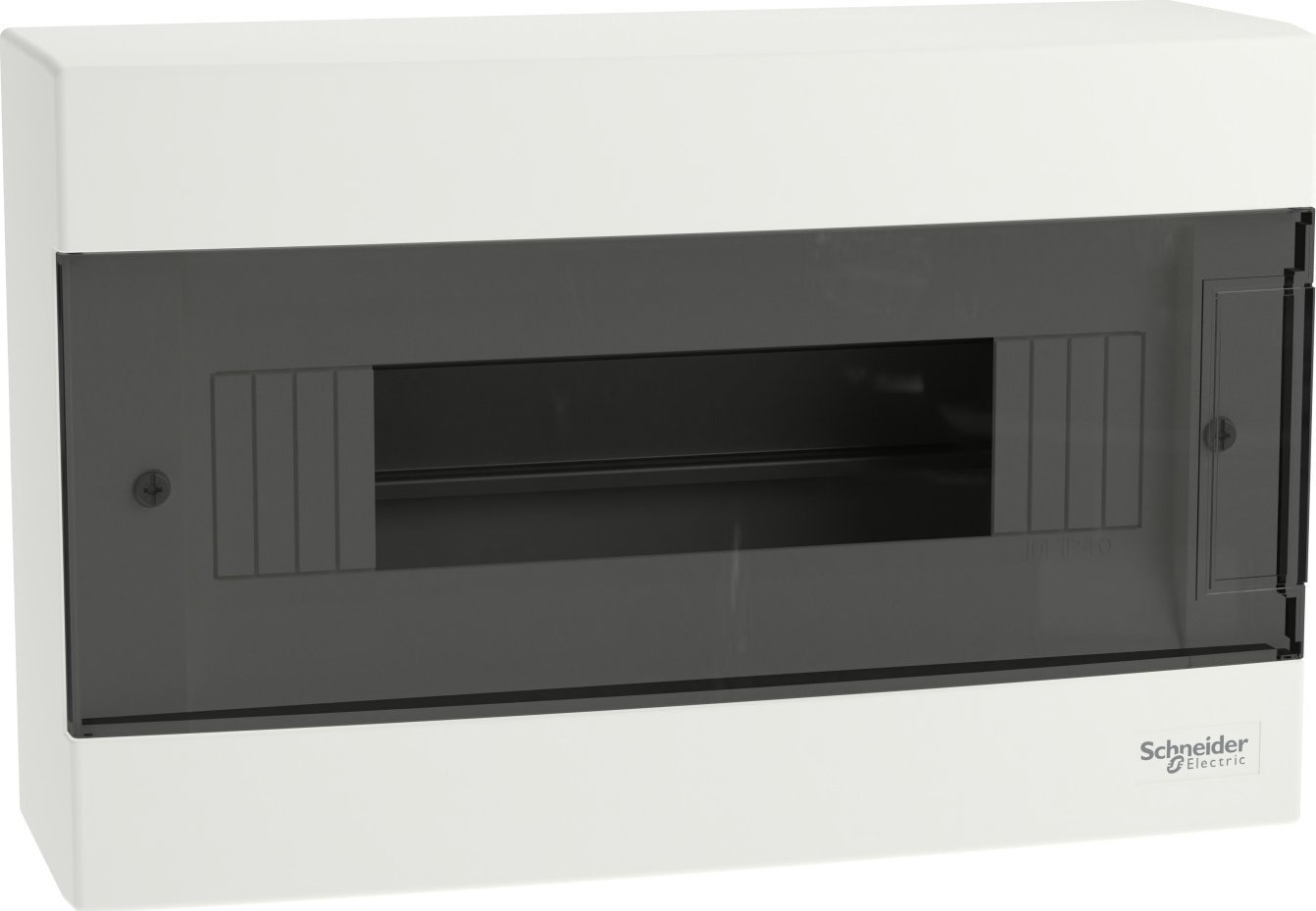 SCHNEIDERE Rozdzielnica natynkowa Schneider 1x12 IP40 IK07 Easy9 EU EZ9EU-1-12-NT-T EZ9EUC112 biała drzwi transparentne