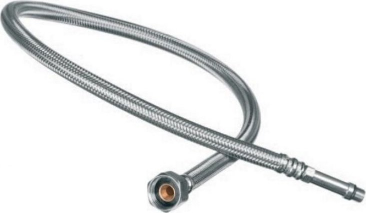 Wężyk przyłączeniowy Tucai Wężyk do wody nierdzewny TAQ-GRIF H3/8-M10x1 końcówka długa L=80 cm [10/100]