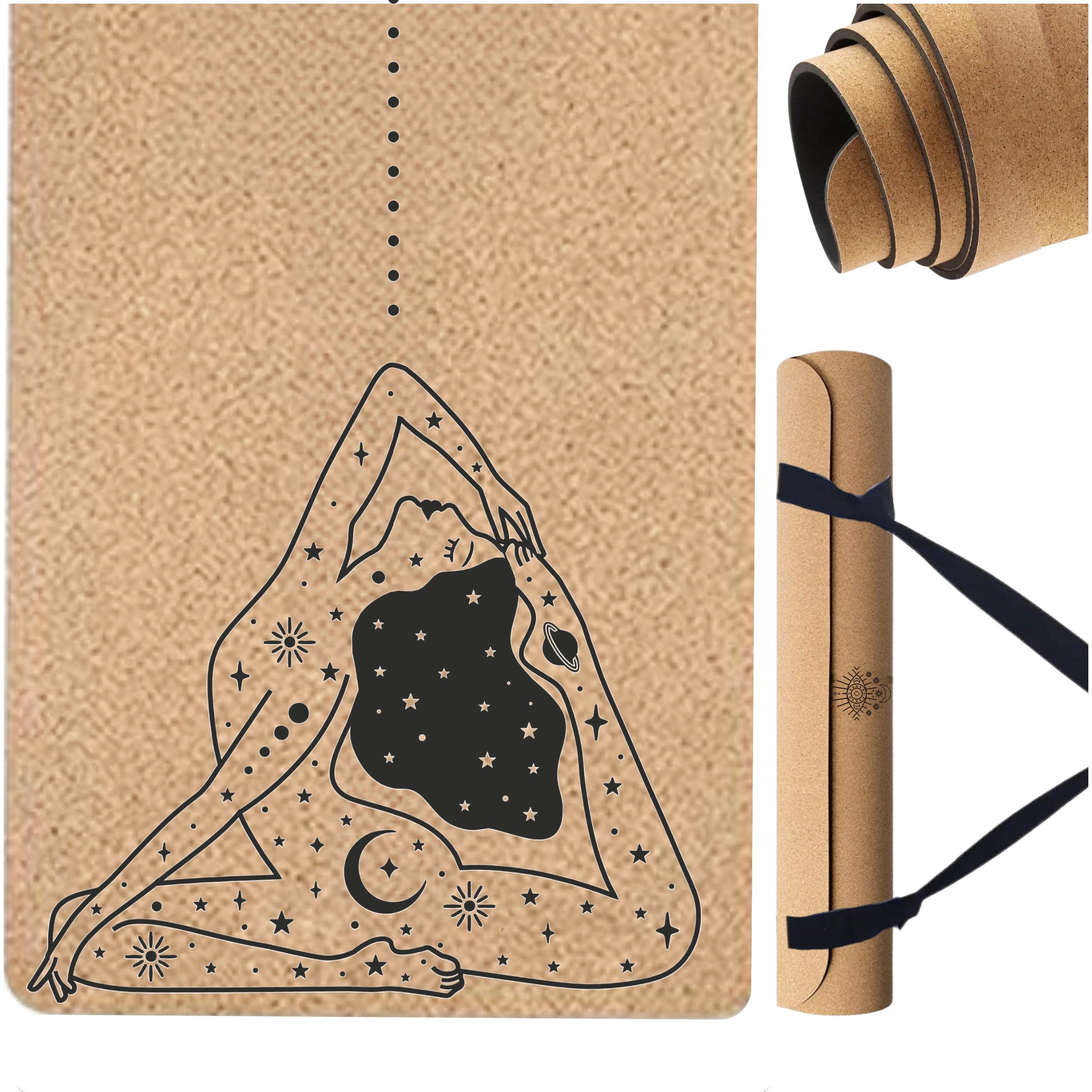 Korkowa Mata Antypoślizgowa do Jogi 4mm