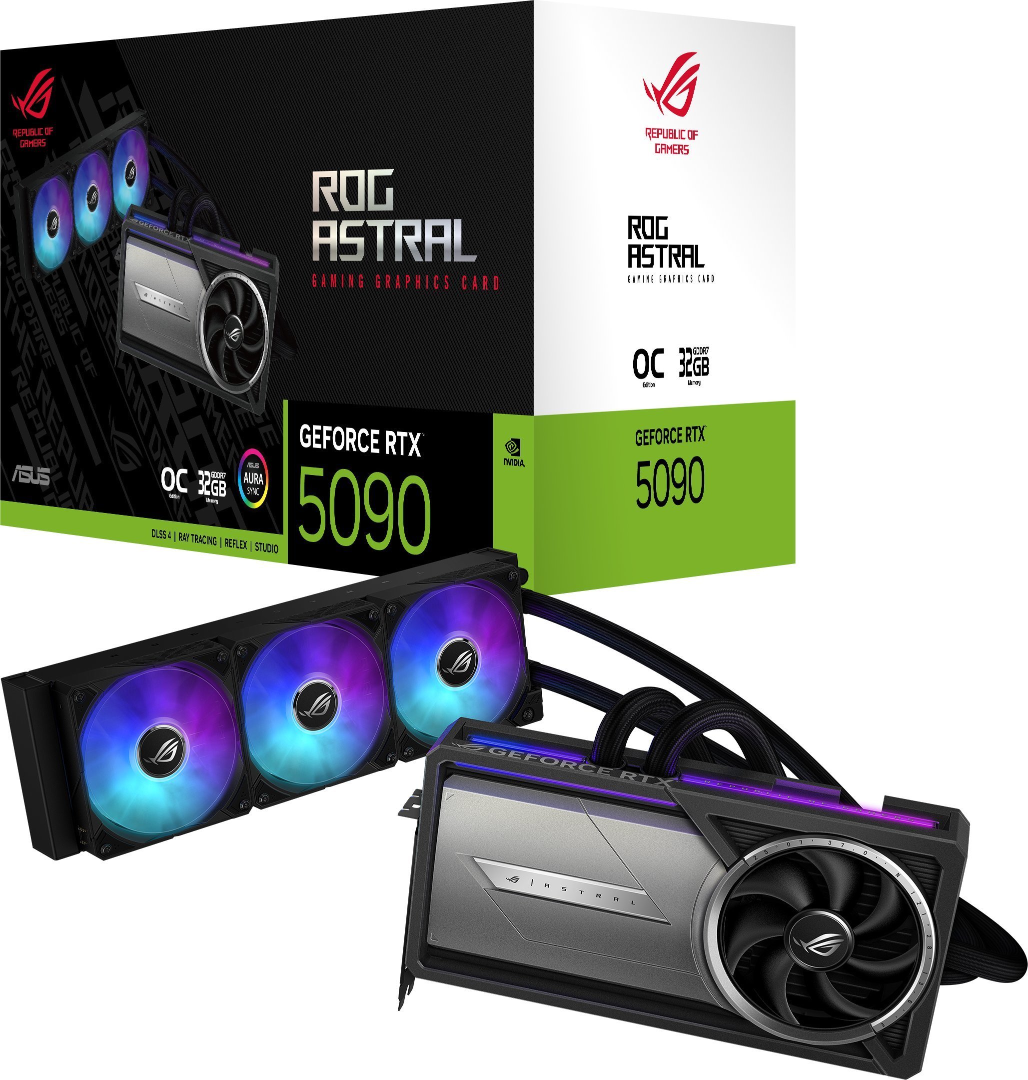 Karta graficzna Asus ROG Astral LC GeForce RTX 5090 OC 32GB GDDR7 DLSS4 (ROG-ASTRAL-LC-RTX5090-O32G-GAMING)