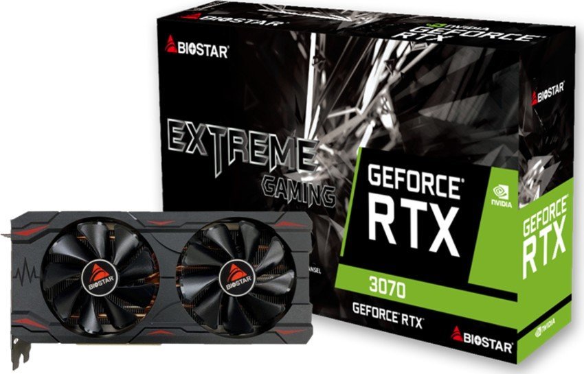 Karta graficzna Biostar GeForce RTX 3070 8GB GDDR6 (VN3706RM82)