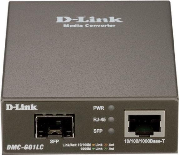 Konwerter światłowodowy D-Link DLINK DMC-G01LC/E D-Link 10/100/1000 to SFP Standalone Media Converter