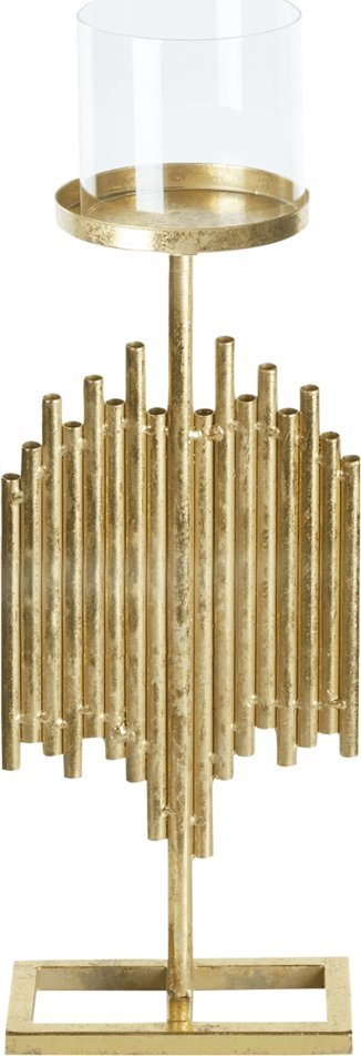 Beliani Świecznik metalowy 53 cm złoty NIAS