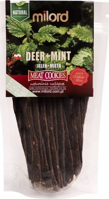 Przysmak dla psa Milord jeleń z miętą paski 70 g