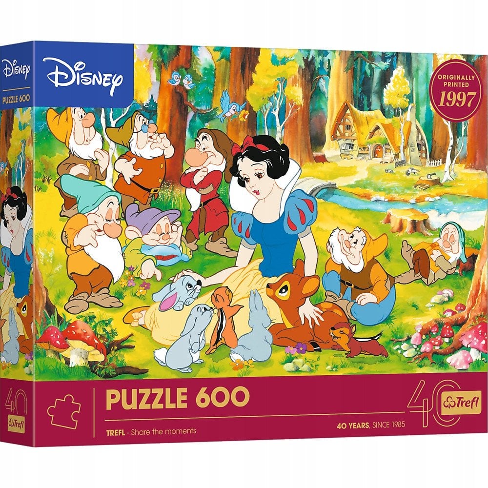 Trefl Puzzle Disney - 40-lecie Trefl - Królewna Śnieżka 600 elementów (37603)