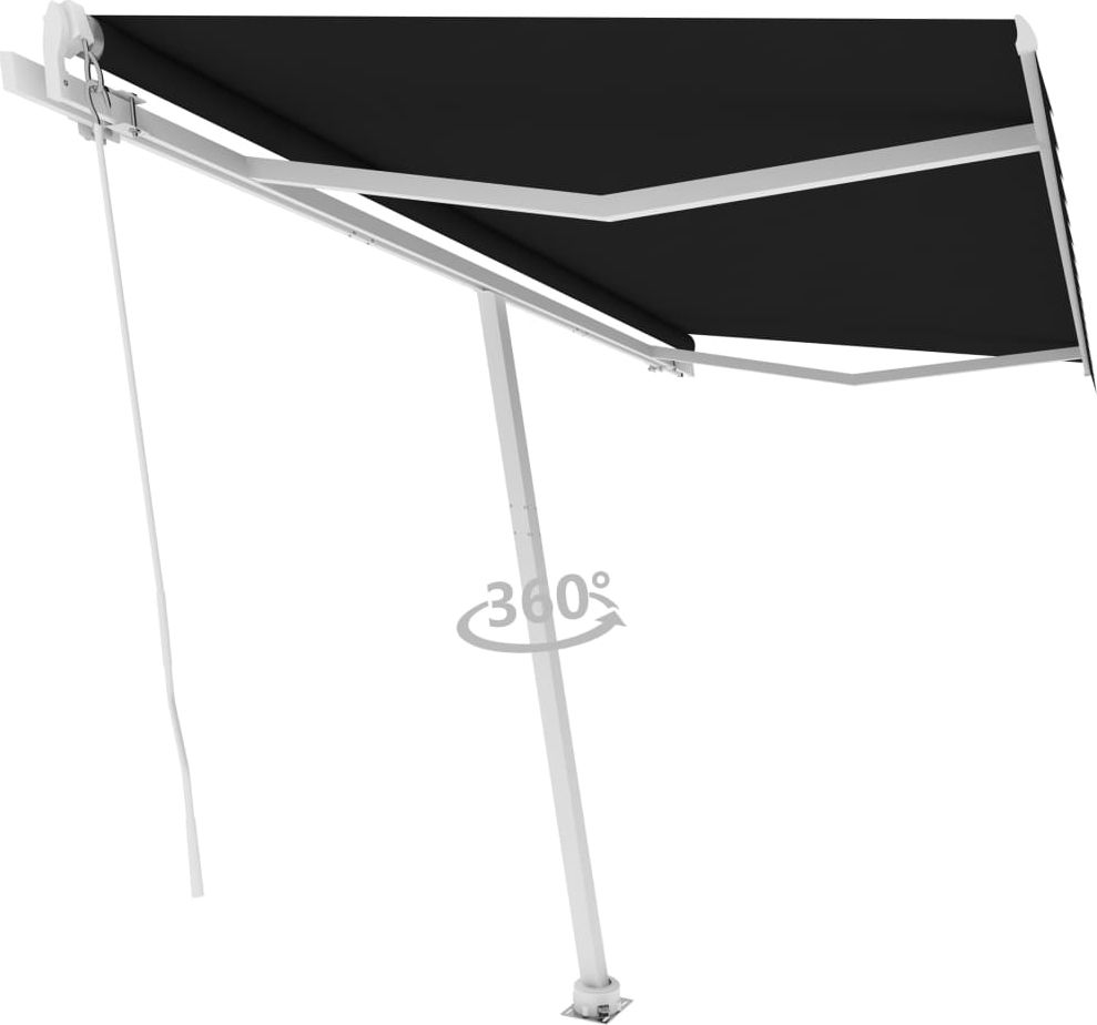vidaXL Wolnostojąca, ręcznie zwijana markiza, 450x300 cm