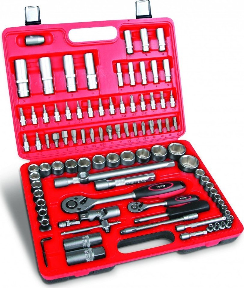 Dedra Klucze nasad.CrV 94szt 18x1/2"", 13x1/4""